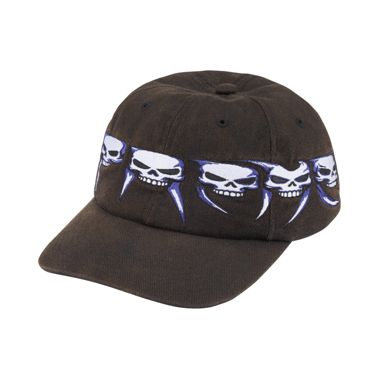 SUPREME SKULLS SPELLOUT 6-PANEL “BLACK” (BRAND NEW)
