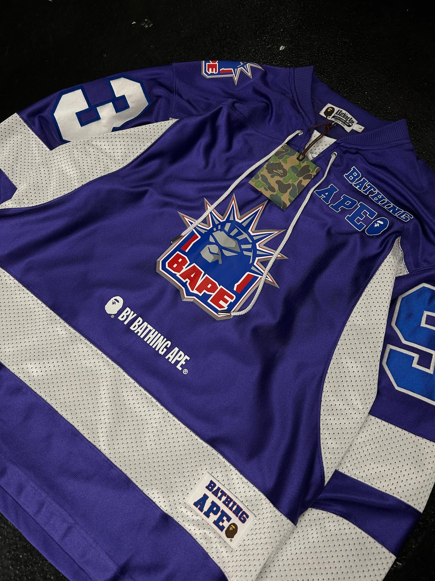 BAPE PURPLE HOCKEY JERSEY (BRAND NEW)