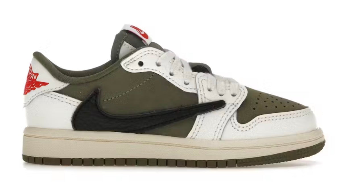 JORDAN 1 LOW TRAVIS SCOTT MEDIUM OLIVE (BRAND NEW NO BOX)