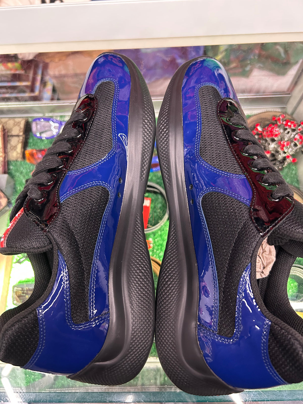 PRADA CUP BLACK/ BLUE (PRE-OWNED NO BOX)