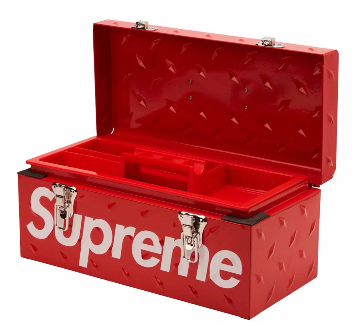 SUPREME DIAMOND PLATE TOOL BOX (PRE-OWNED)