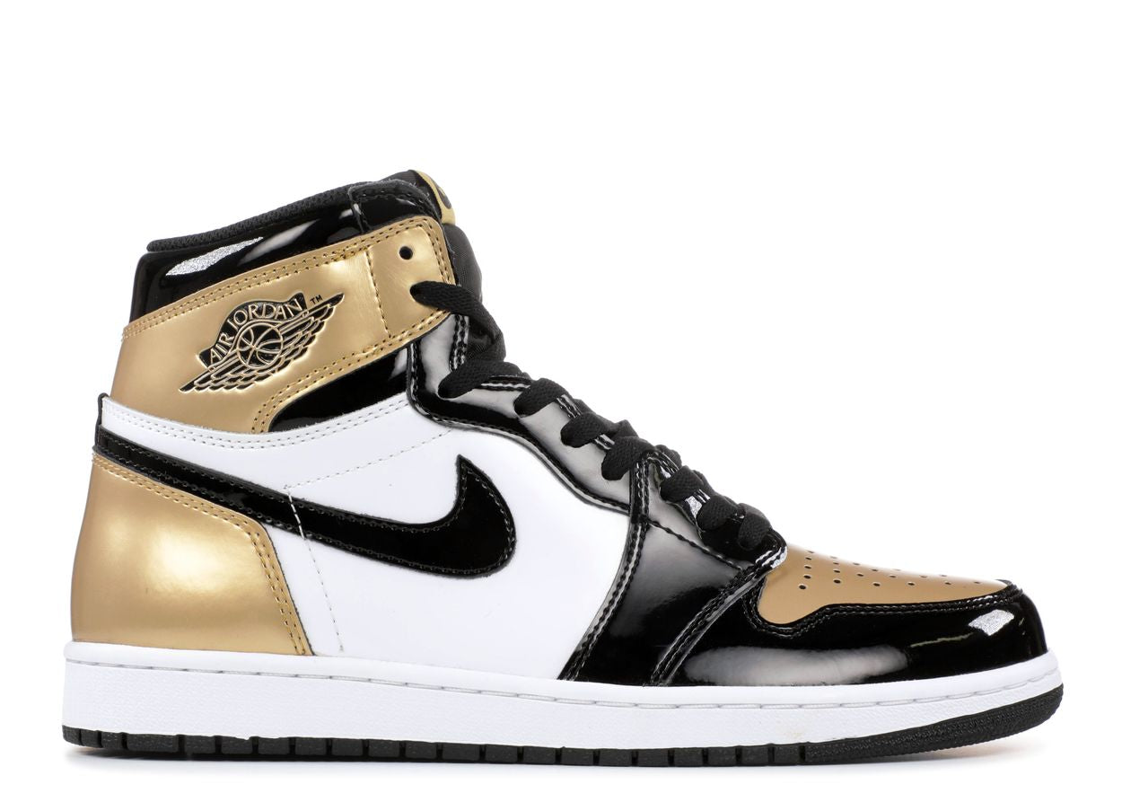JORDAN 1 HIGH GOLD TOE (PRE OWNED W/ BOX)