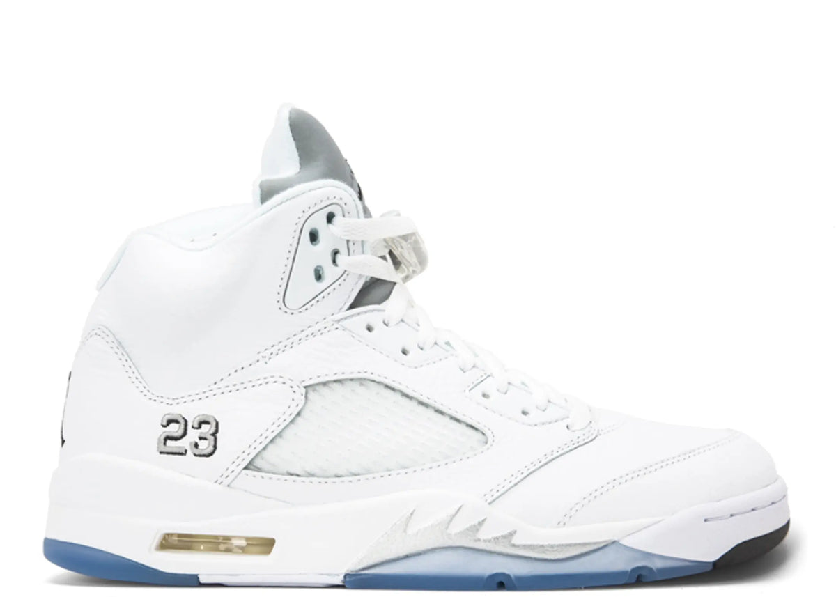JORDAN 5 METALLIC WHITE GS (BRAND NEW)