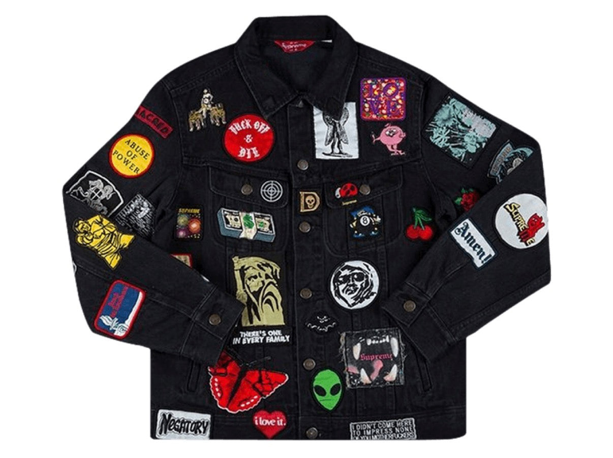 SUPREME PATCHES DENIM TRUCKER JACKET (VNDS)