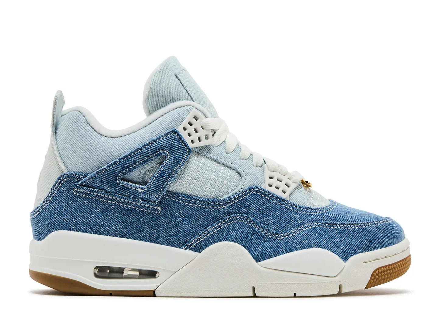 JORDAN 4 WORN BLUE DENIM (PRE-OWNED NO BOX)