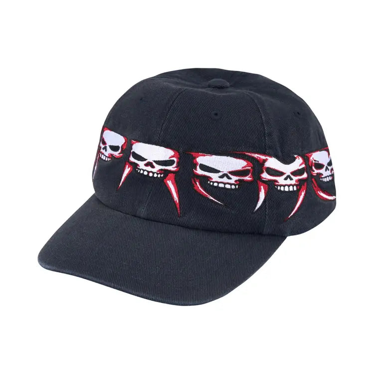 SUPREME SKULLS SPELLOUT 6-PANEL “NAVY” (BRAND NEW)