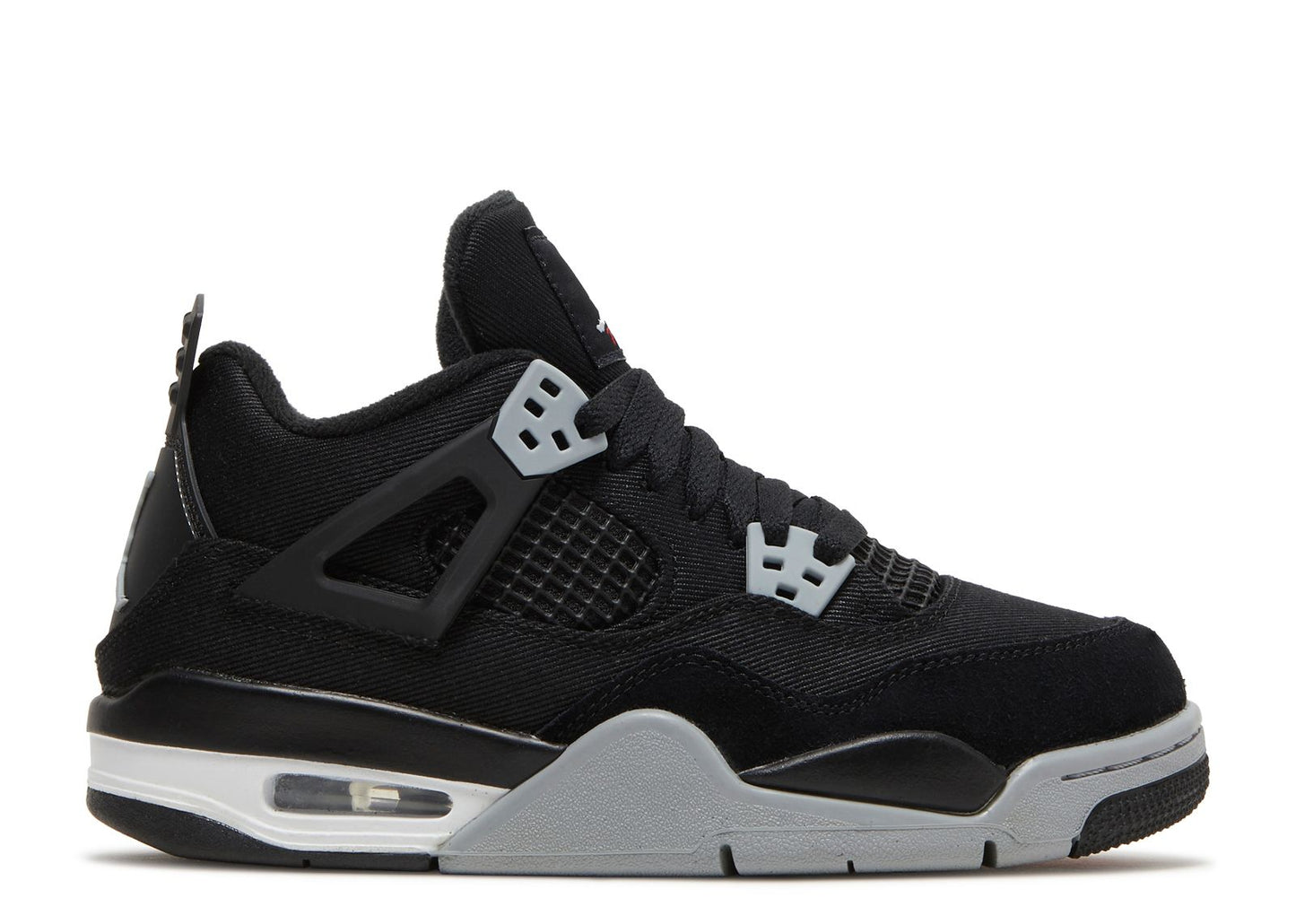 JORDAN 4 BLACK CANVAS (PRE OWNED W/ BOX)