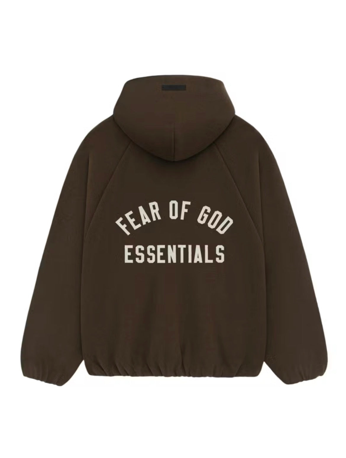 ESSENTIALS FEAR OF GOD BROWN FLEECE ZIP UP (BRAND NEW)