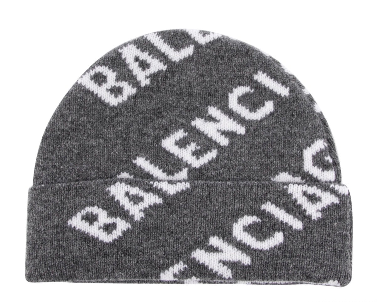 BALENCIAGA LOGO WOOL BEANIE (VNDS)