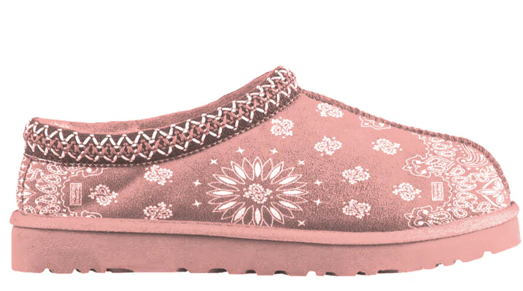 BRAVEST STUDIO PINK PAISLEY SLIPPERS (BRAND NEW)