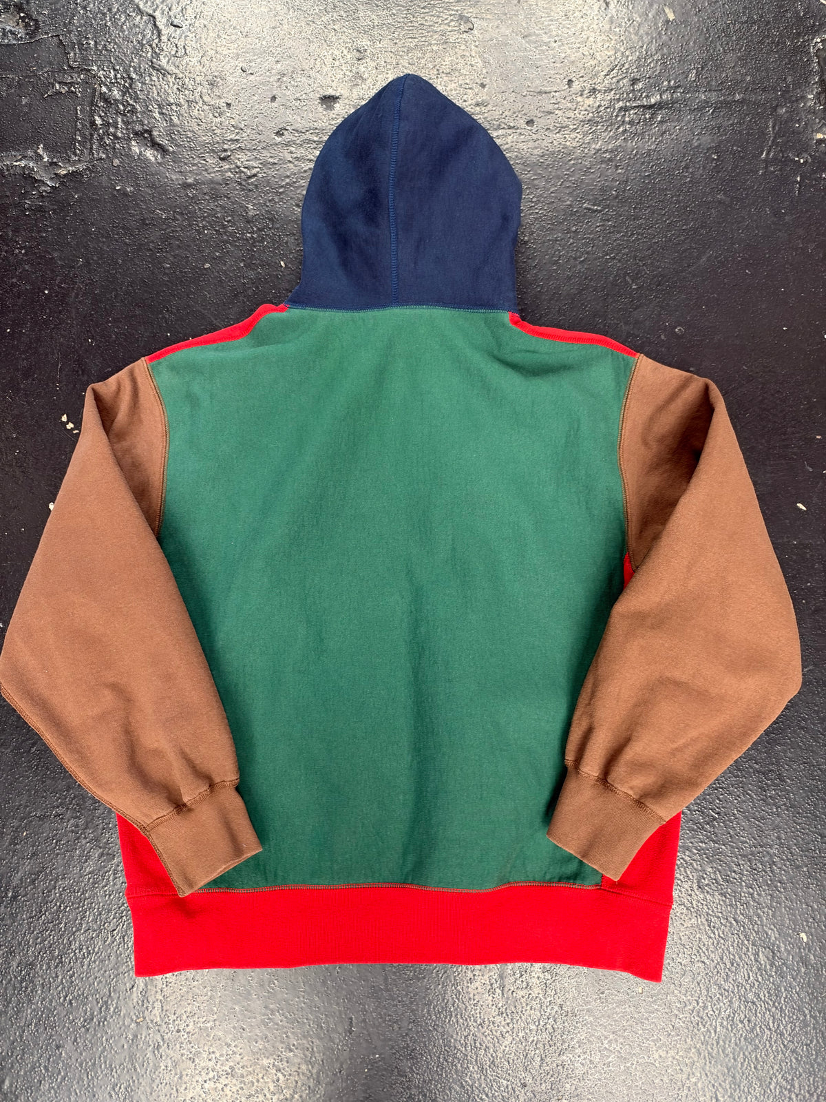 SUPREME BOX LOGO MULTI COLORED HOODED SWEATSHIRT (PRE-OWNED)