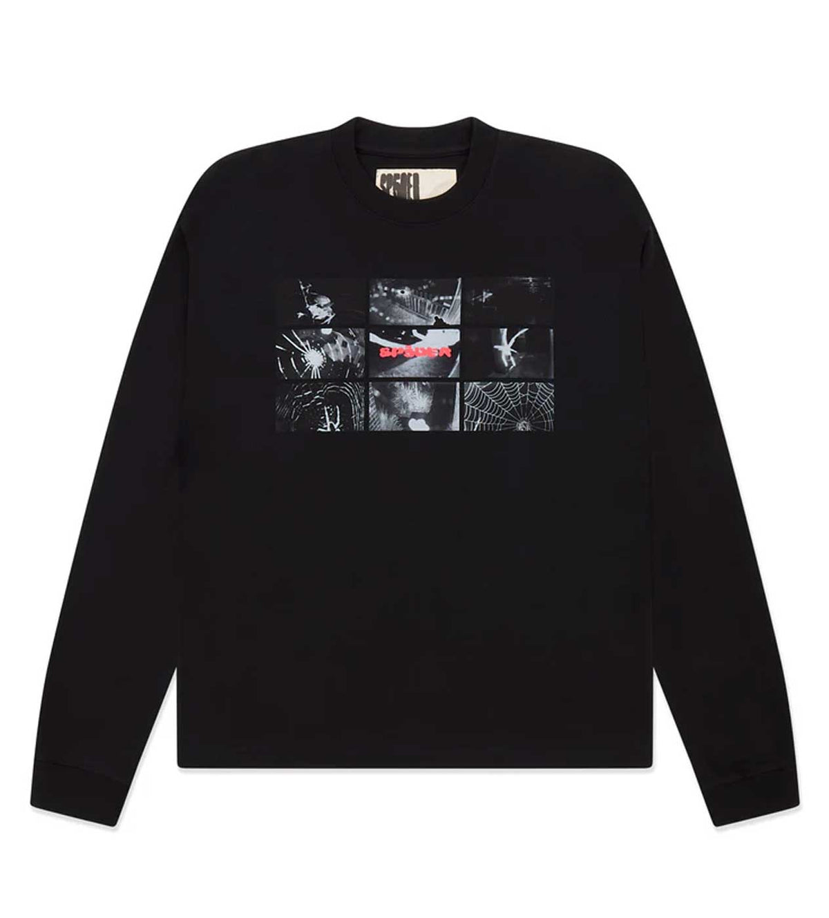 SP5DER WEB MONITOR BLACK LONGSLEEVE