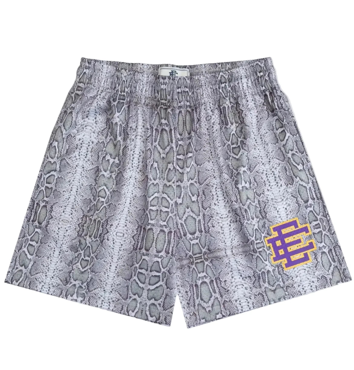 ERIC EMANUEL EE BASIC MESH SHORTS SNAKE SKIN