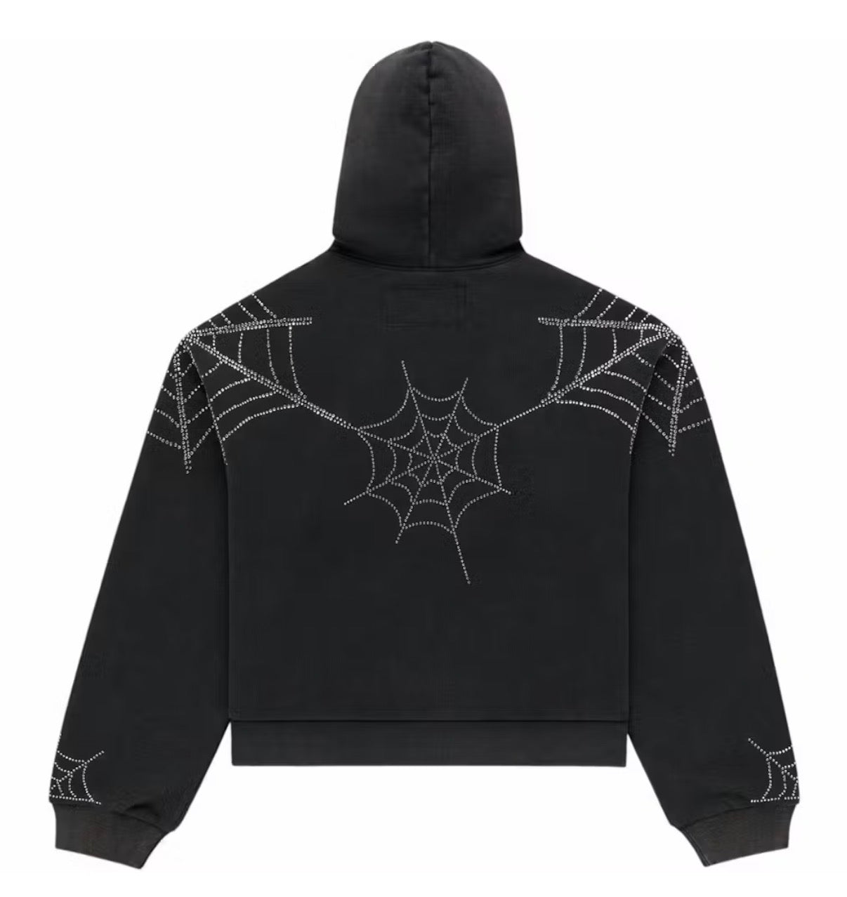 SP5DER RHINESTONE WEB ZIP UP HOODIE (BRAND NEW)