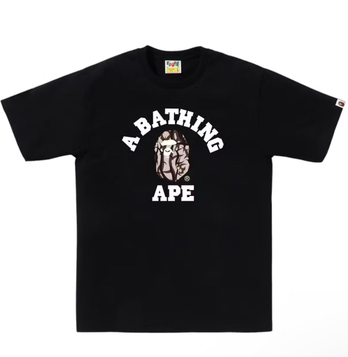BAPE TRIAL CAMO COLLEGE TEE (BRAND NEW)