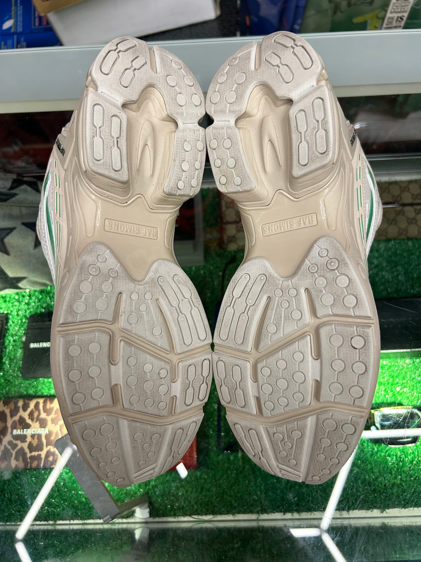 RAF SIMONS ULTRASCEPTRE SNEAKER CREAM GREEN (PRE-OWMED W/ BOX)