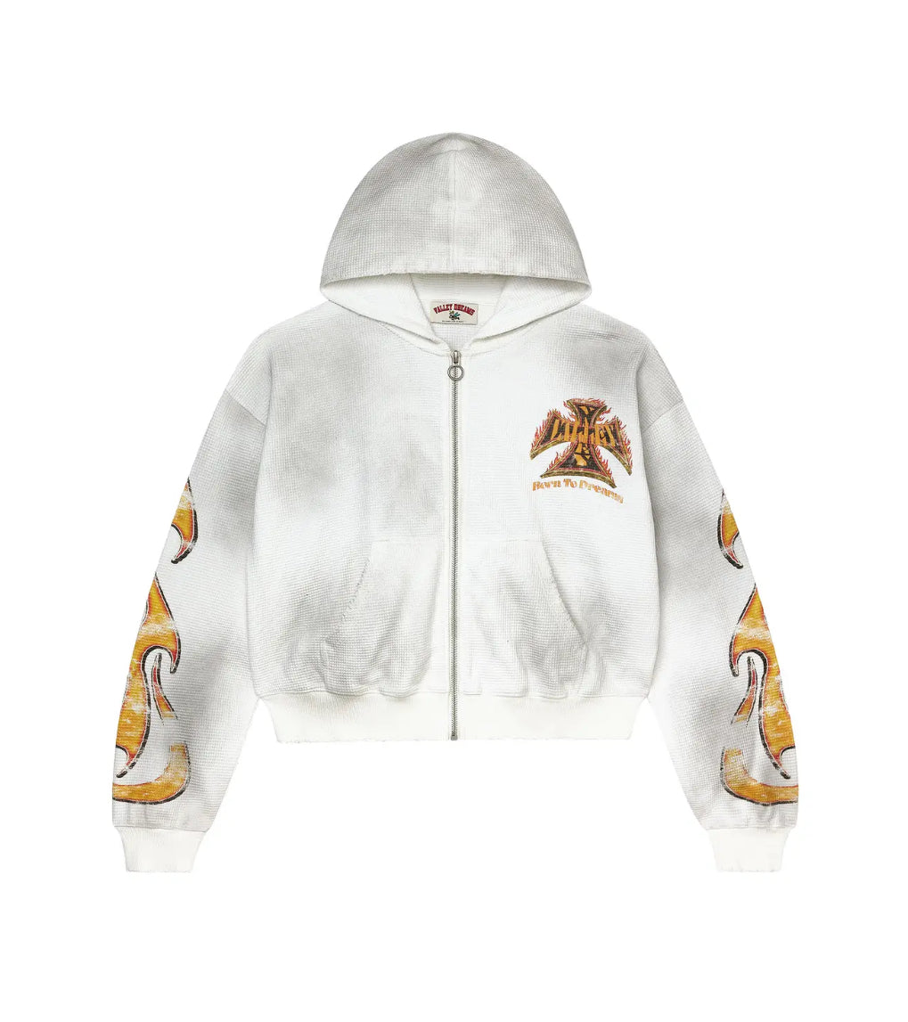VALE FOREVER REBORN WAFFLE ZIP UP “WHITE” (BRAND NEW)
