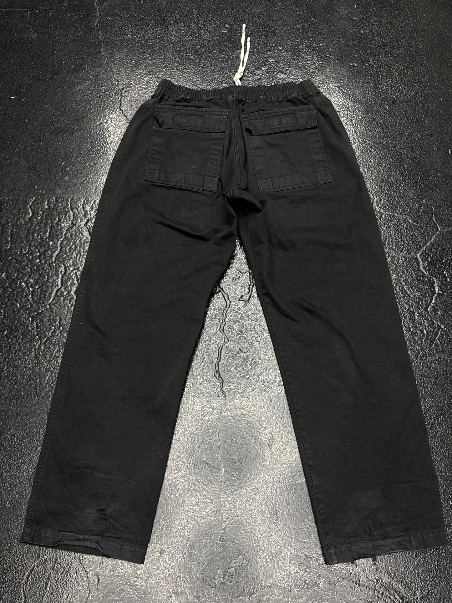 RICK OWENS WIDE LEG PANTS (PRE-OWNED)