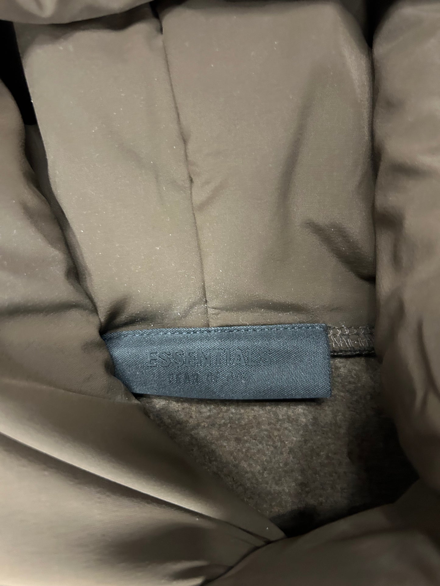 ESSENTIALS BROWN HOODIE PUFFER HOOD (BRAND NEW)