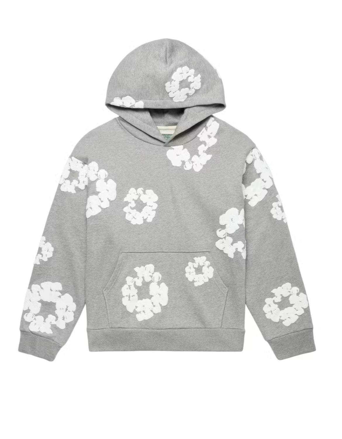 DENIM TEARS COTTON WREATH MONO HOODIE “GREY” (BRAND NEW)