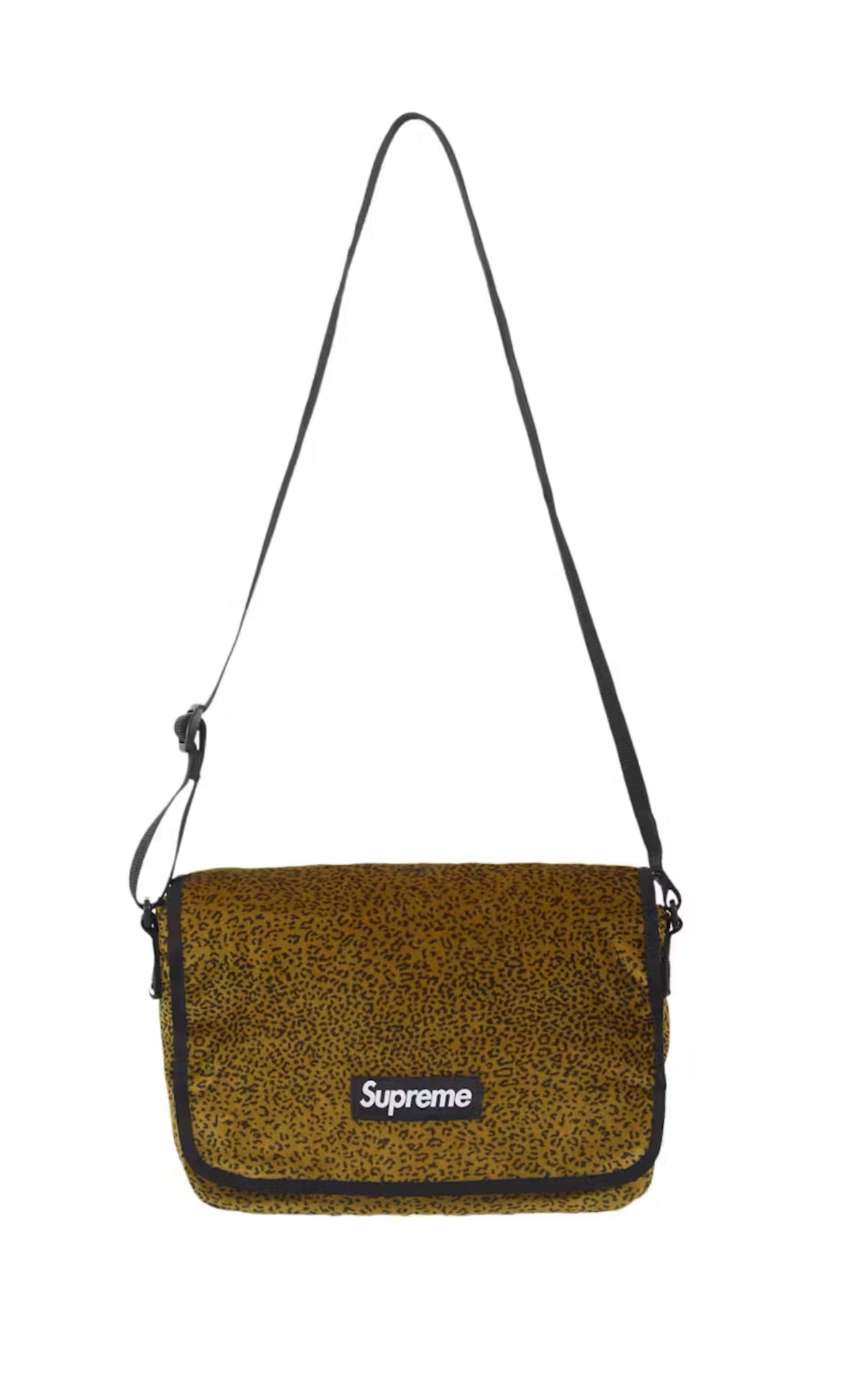 SUPREME VELVET LEOPARD SMALL MESSENGER BAG (BRAND NEW)