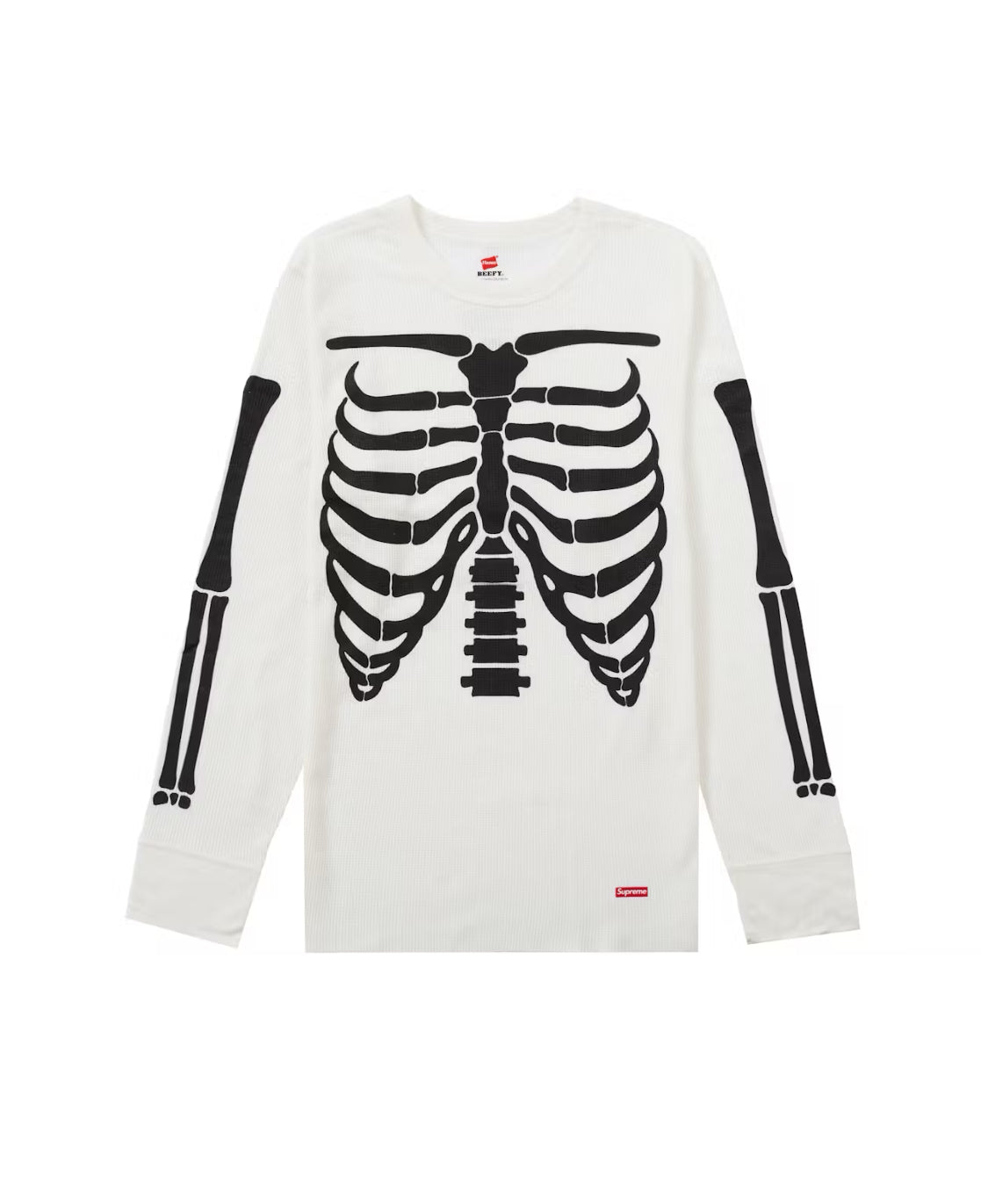 SUPREME WHITE SKELETON THERMAL LONGSLEEVE (BRAND NEW)