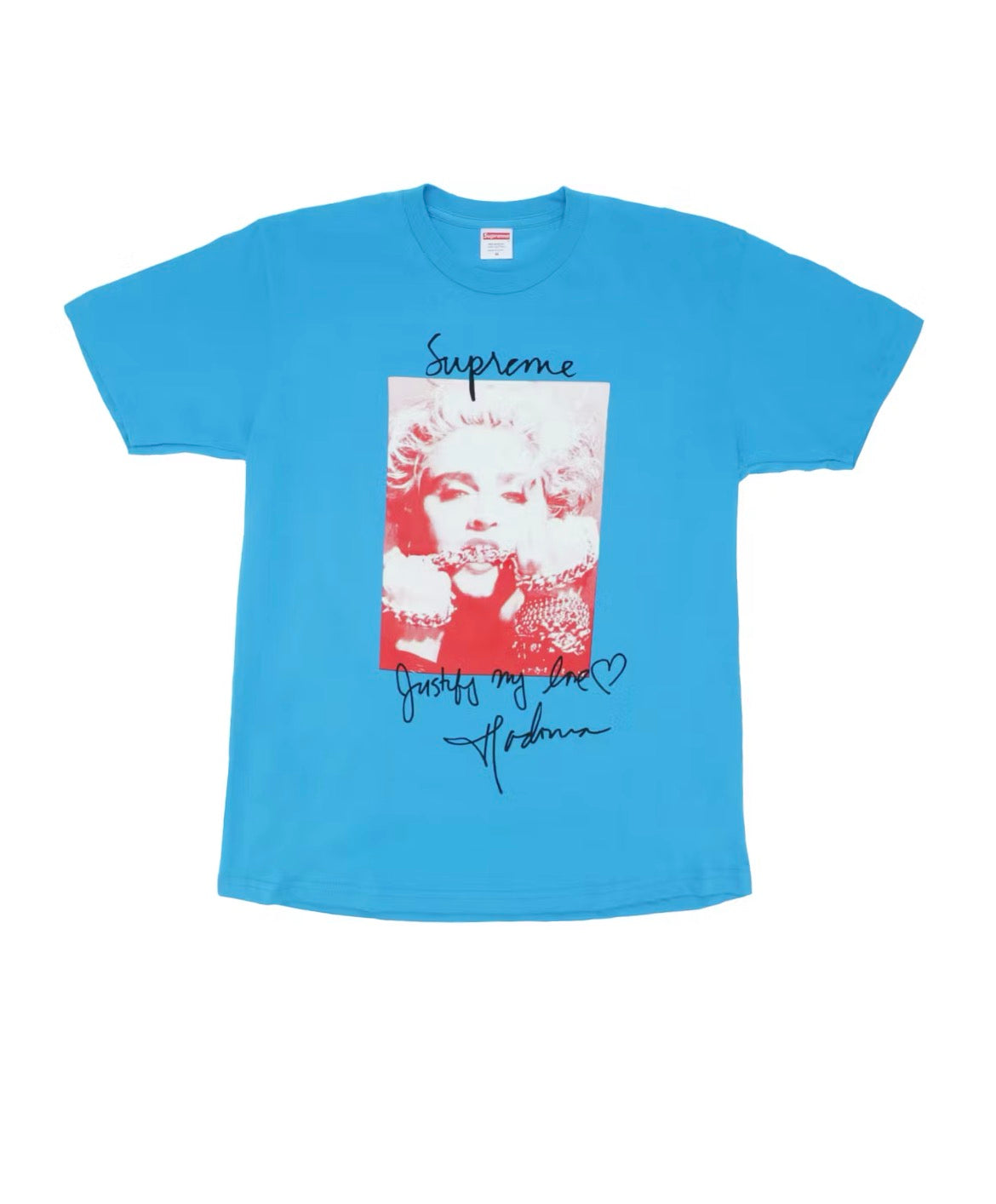 SUPREME MADONNA BRIGHT BLUE TEE (BRAND NEW)