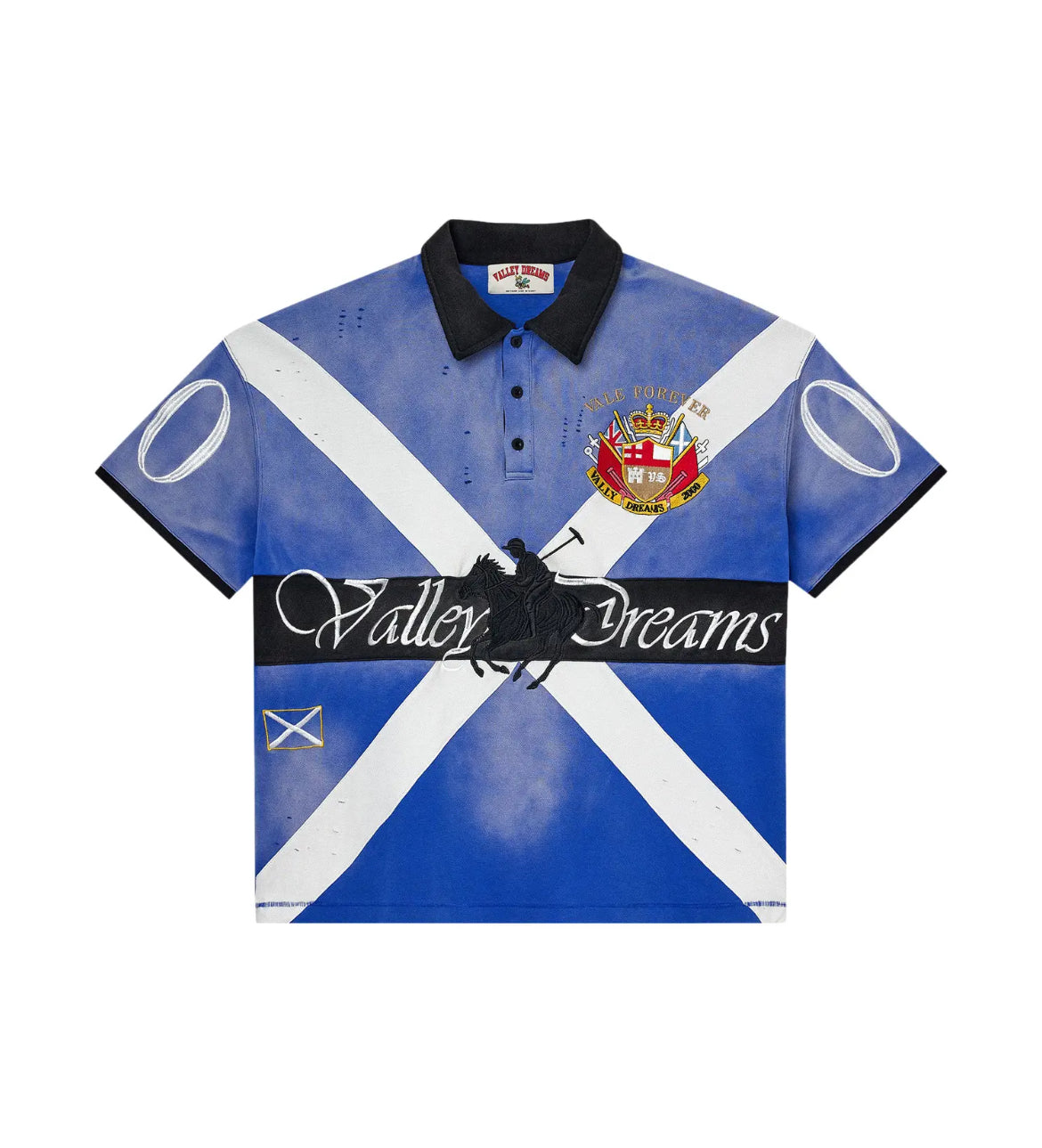 VALE VALLEY SPORTS BLUE POLO SHORT SLEEVE (BRAND NEW)