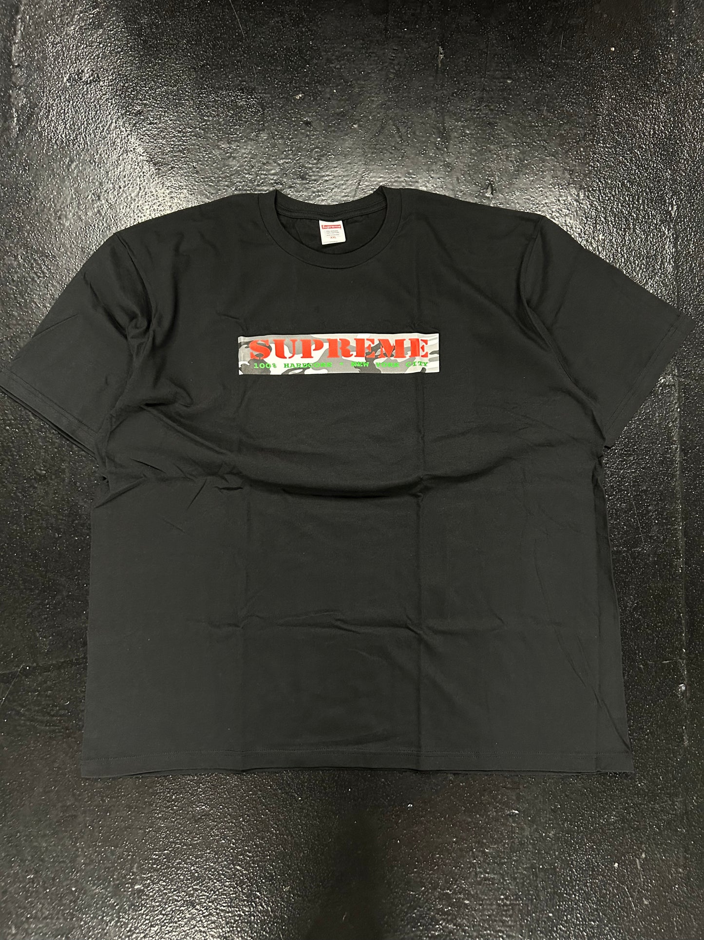 SUPREME HARDCORE BLACK TEE (BRAND NEW)