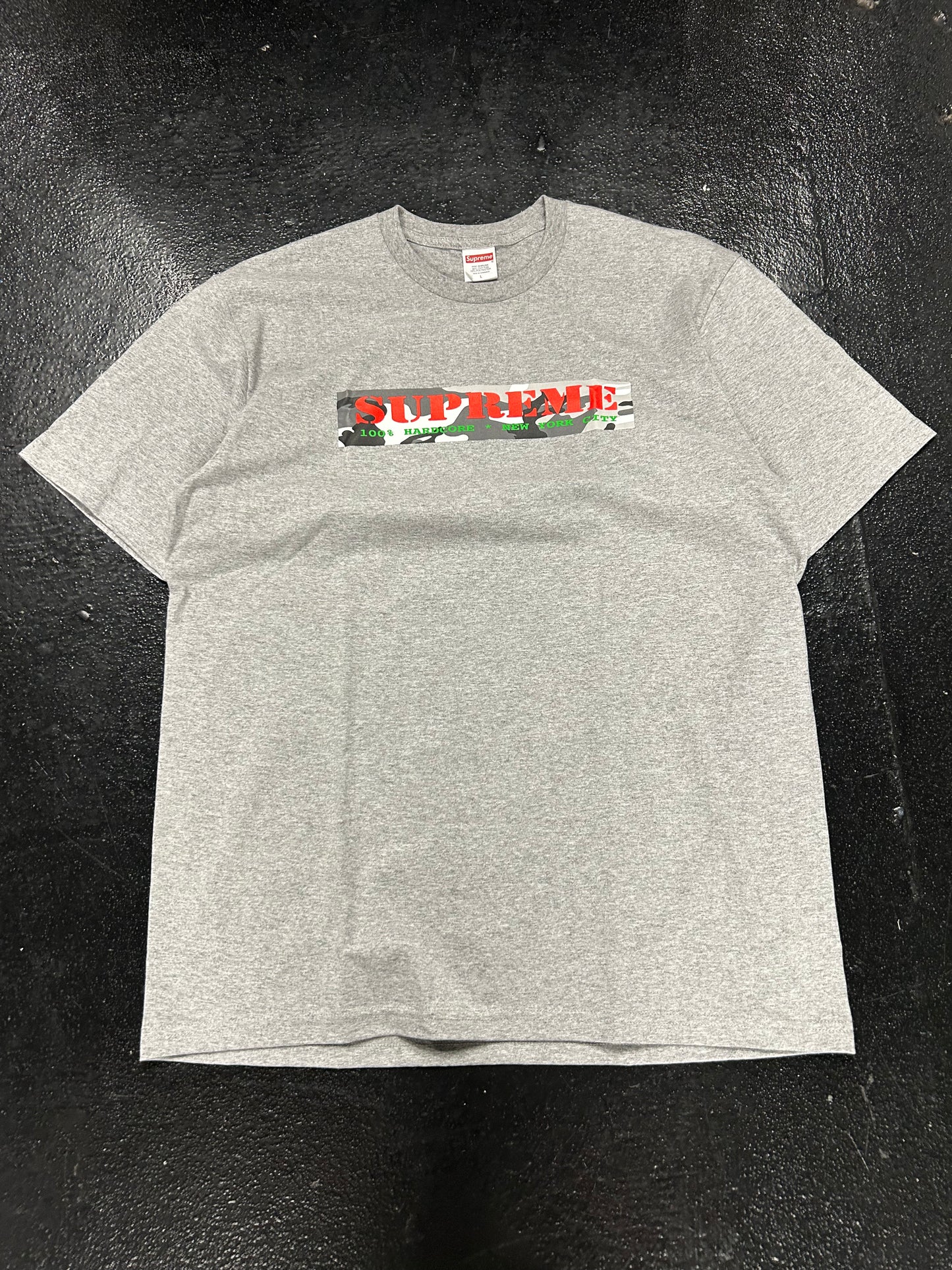 SUPREME HARDCORE GREY TEE (BRAND NEW)