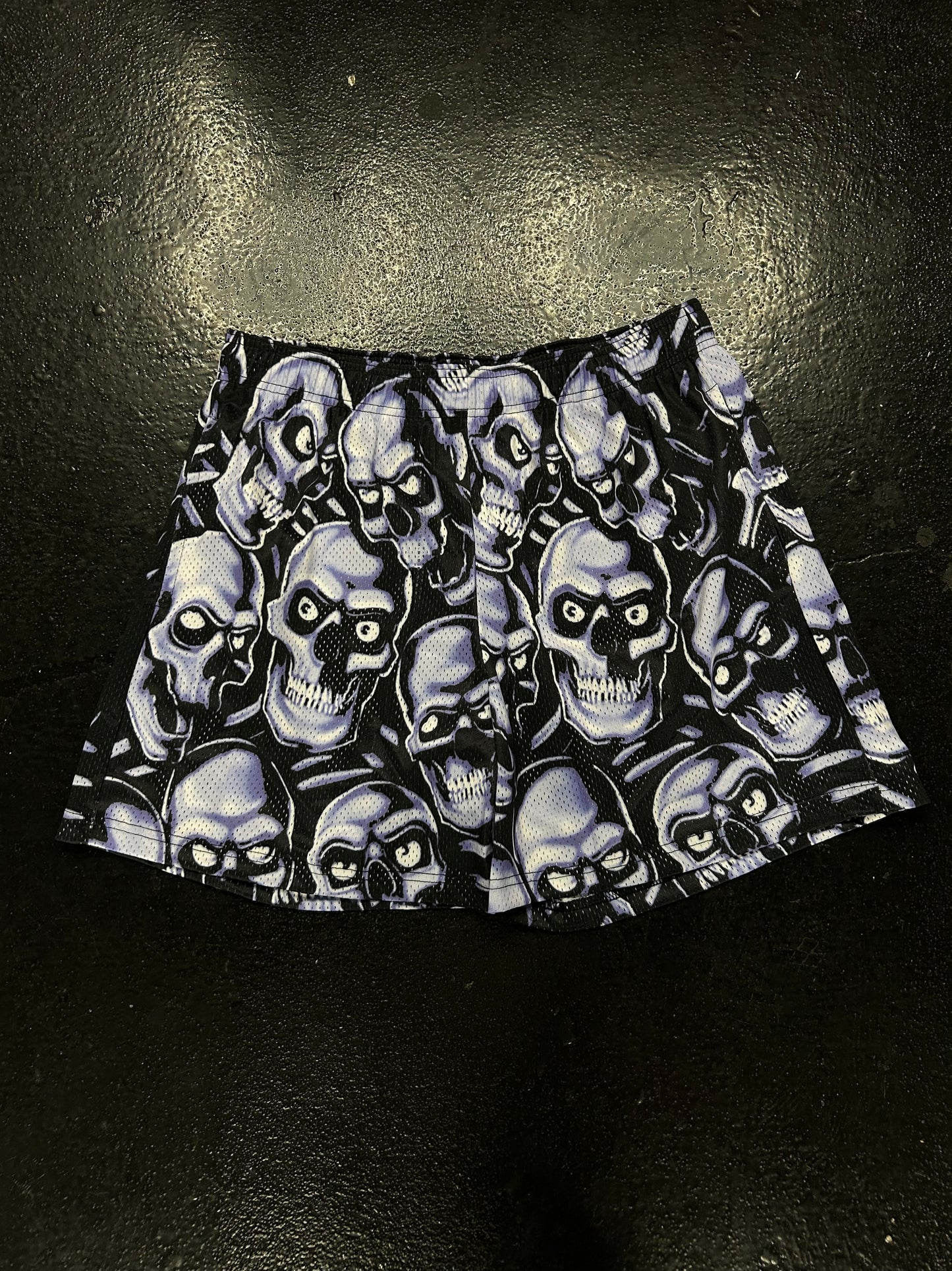 BRAVEST STUDIOS SKULL MESH SHORTS (BRAND NEW)