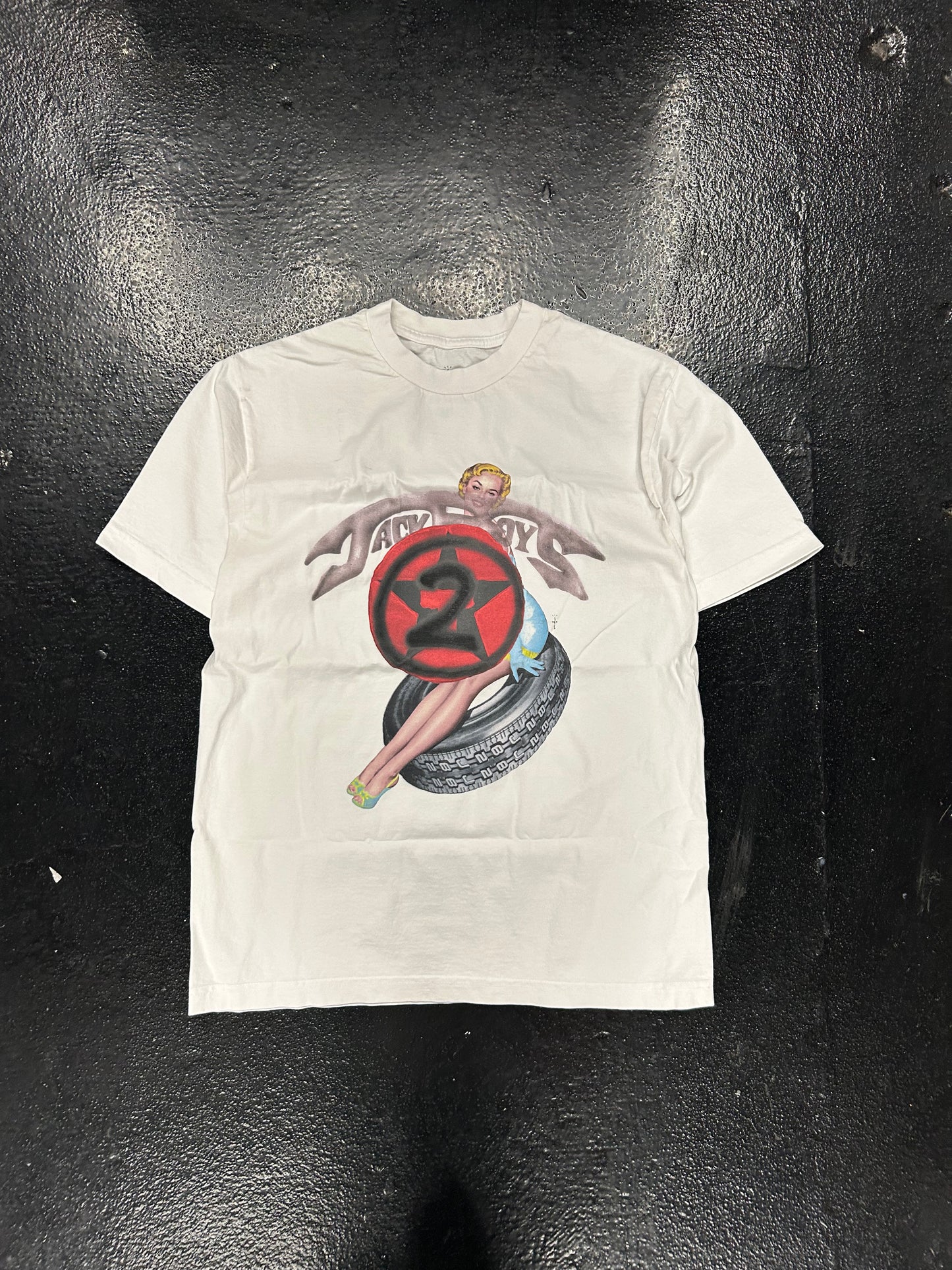CACTUS JACK TRAVIS SCOTT JACKBOYS 2 WHITE TEE (BRAND NEW)