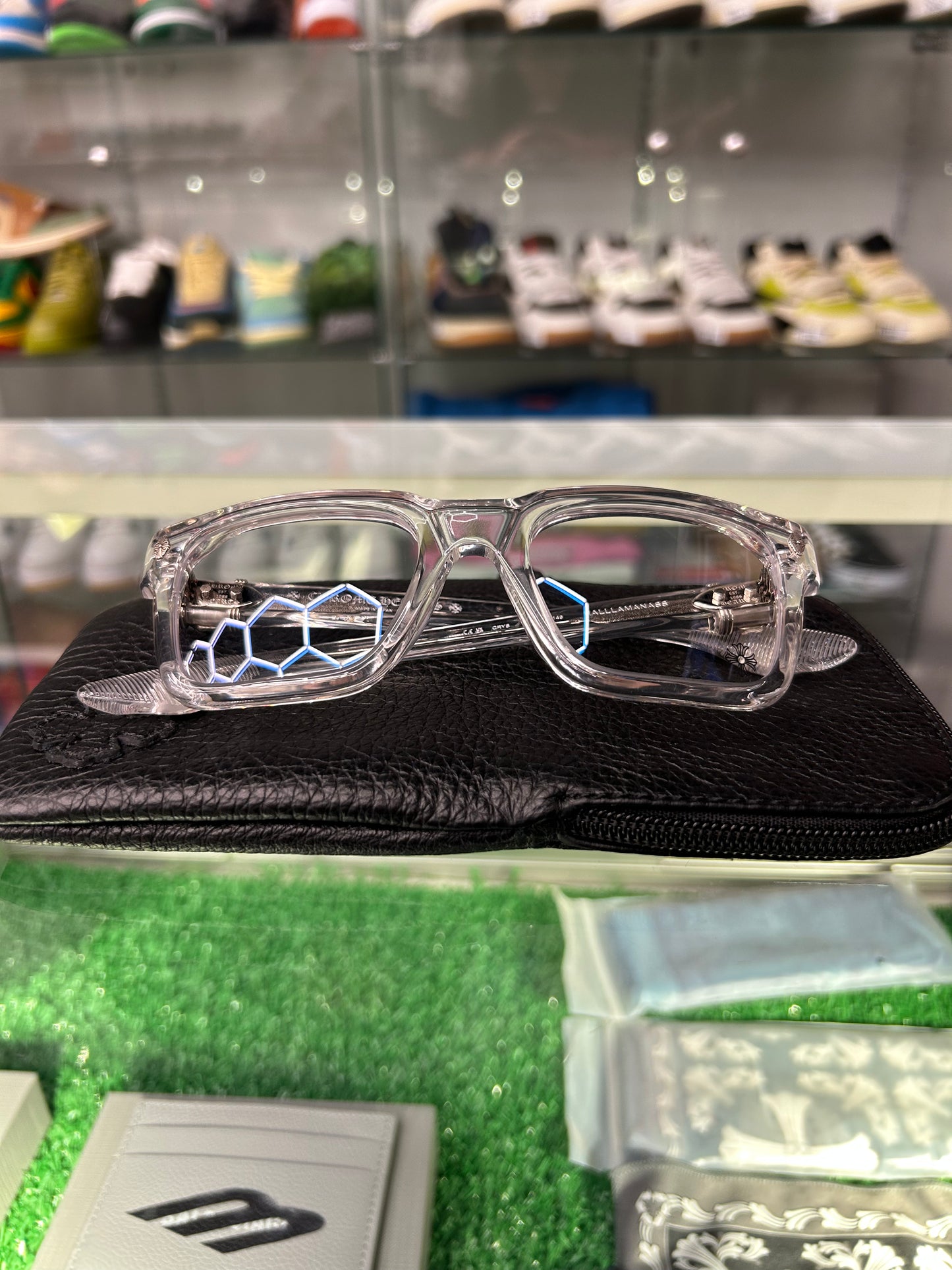 CHROME HEARTS HALLAMANASS CLEAR FRAME GLASSES (BRAND NEW)
