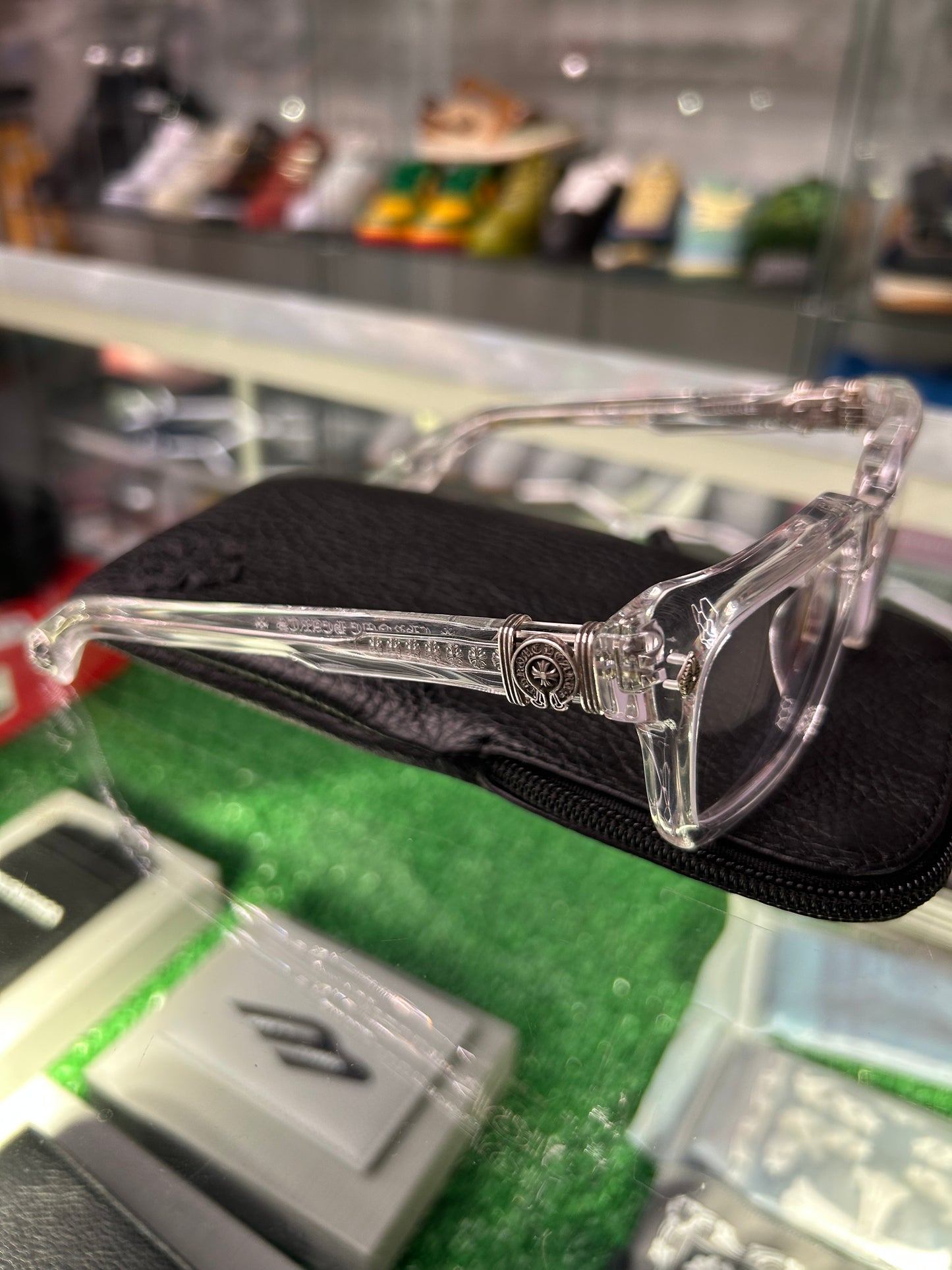 CHROME HEARTS HALLAMANASS CLEAR FRAME GLASSES (BRAND NEW)
