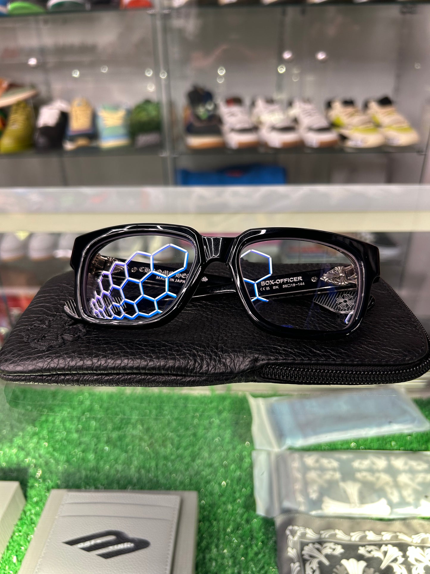 CHROME HEARTS BOX OFFICE BLACK SUNGLASSES (BRAND NEW)