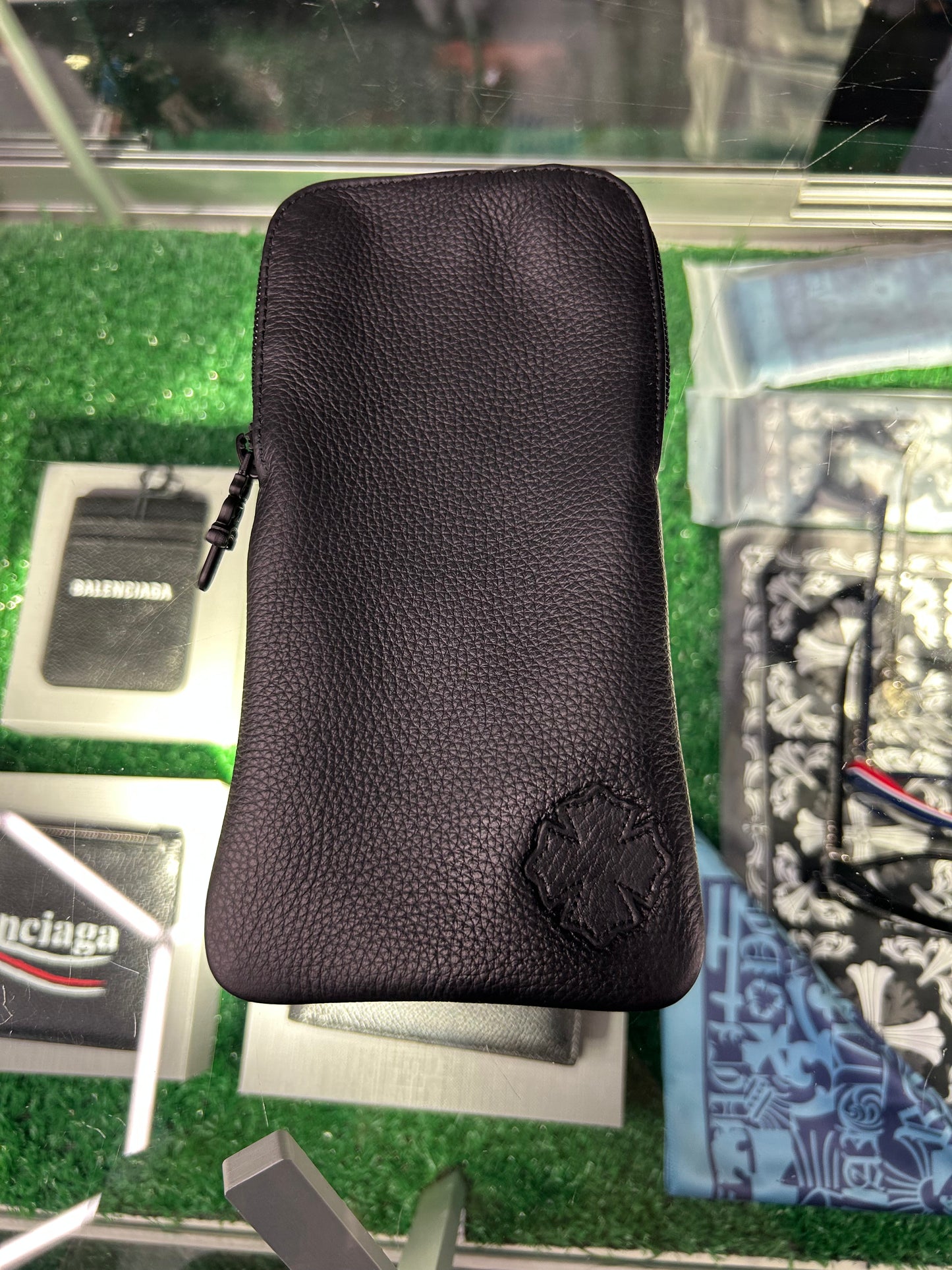 CHROME HEARTS LEATHER SUNGLASSES CASE
