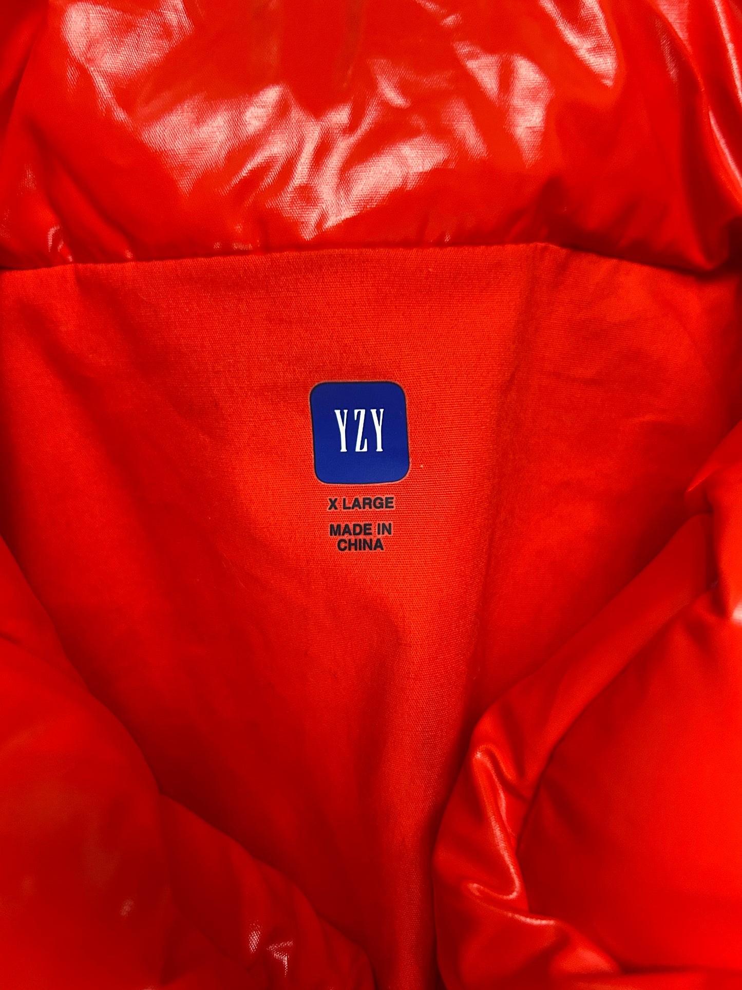 YEEZY X GAP RED PUFFER JACKET (PRE OWNED)