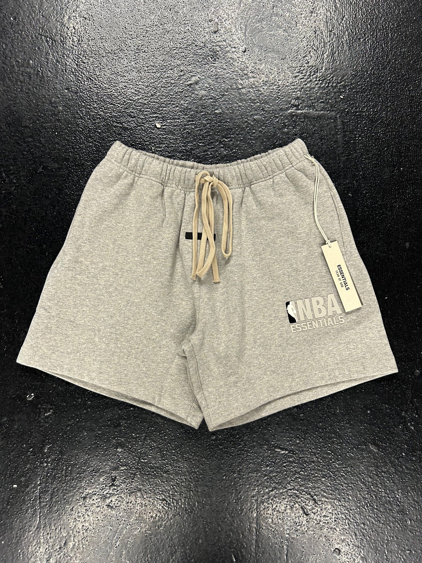 ESSENTIALS NBA GREY SHORTS (BRAND NEW)