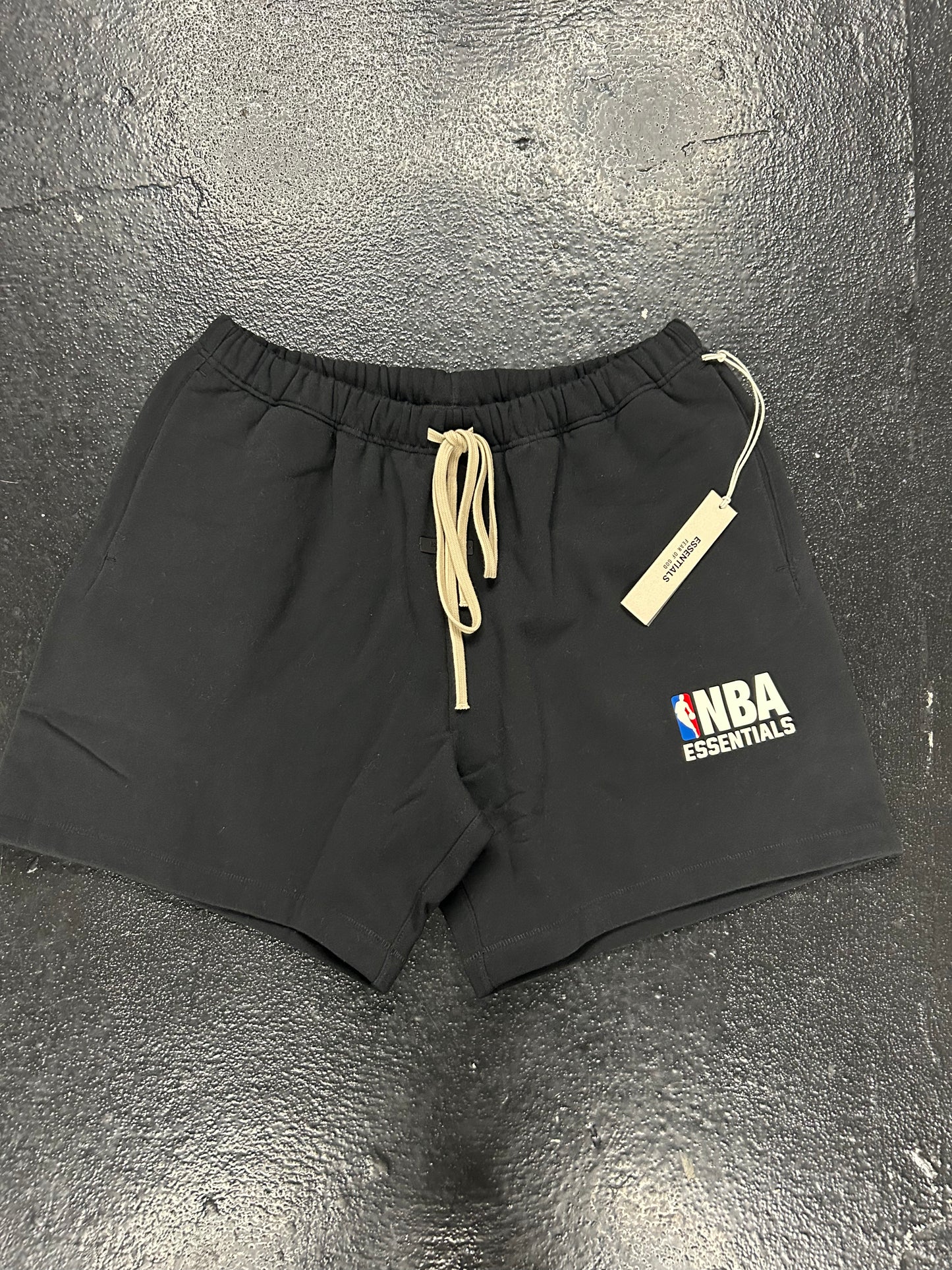 ESSENTIALS NBA BLACK SHORTS (BRAND NEW)