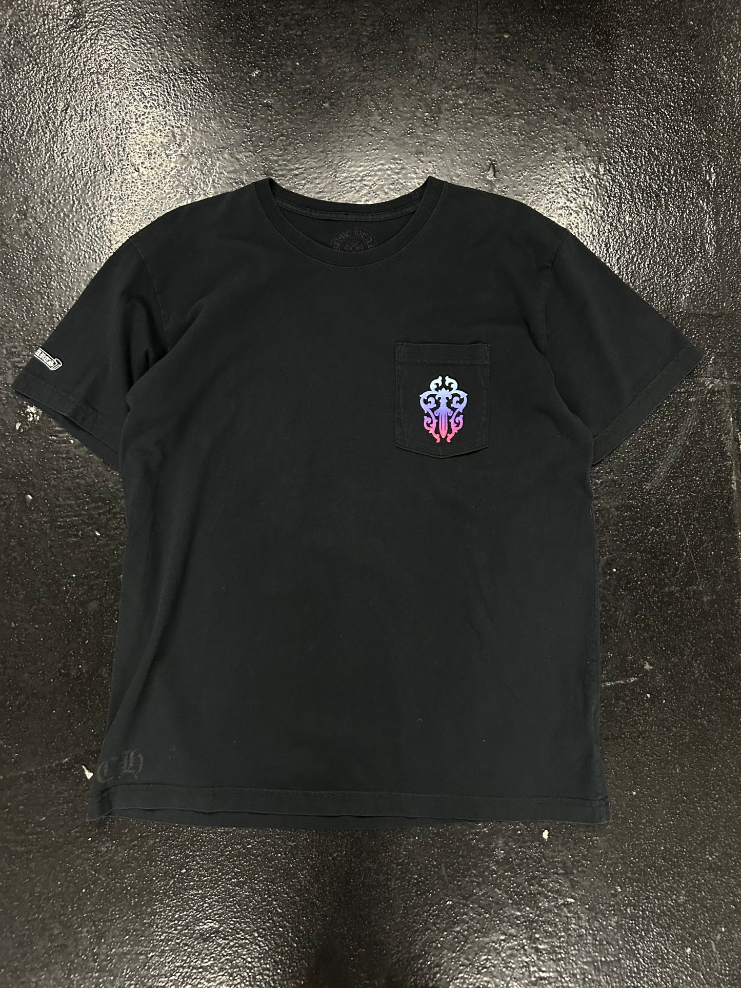 CHROME HEARTS BLACK POCKET TEE (PRE-OWNED)