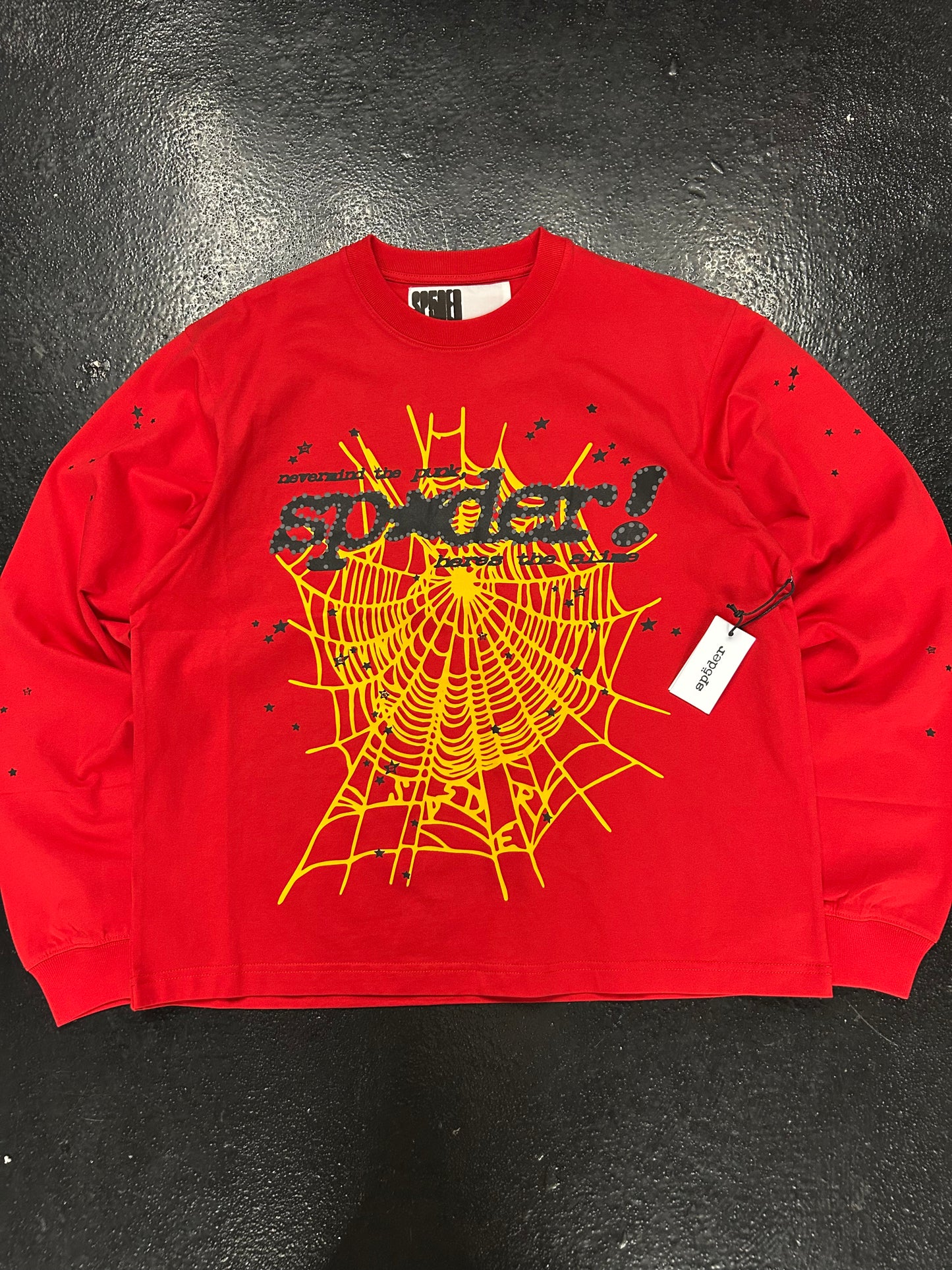 SP5DER RED YELLOW LONGSLEEVE (BRAND NEW)