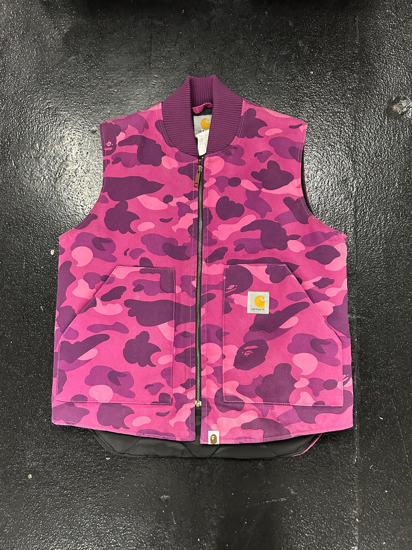 BAPE X CARHARTT PURPLE CAMO VEST (PRE-OWNED)