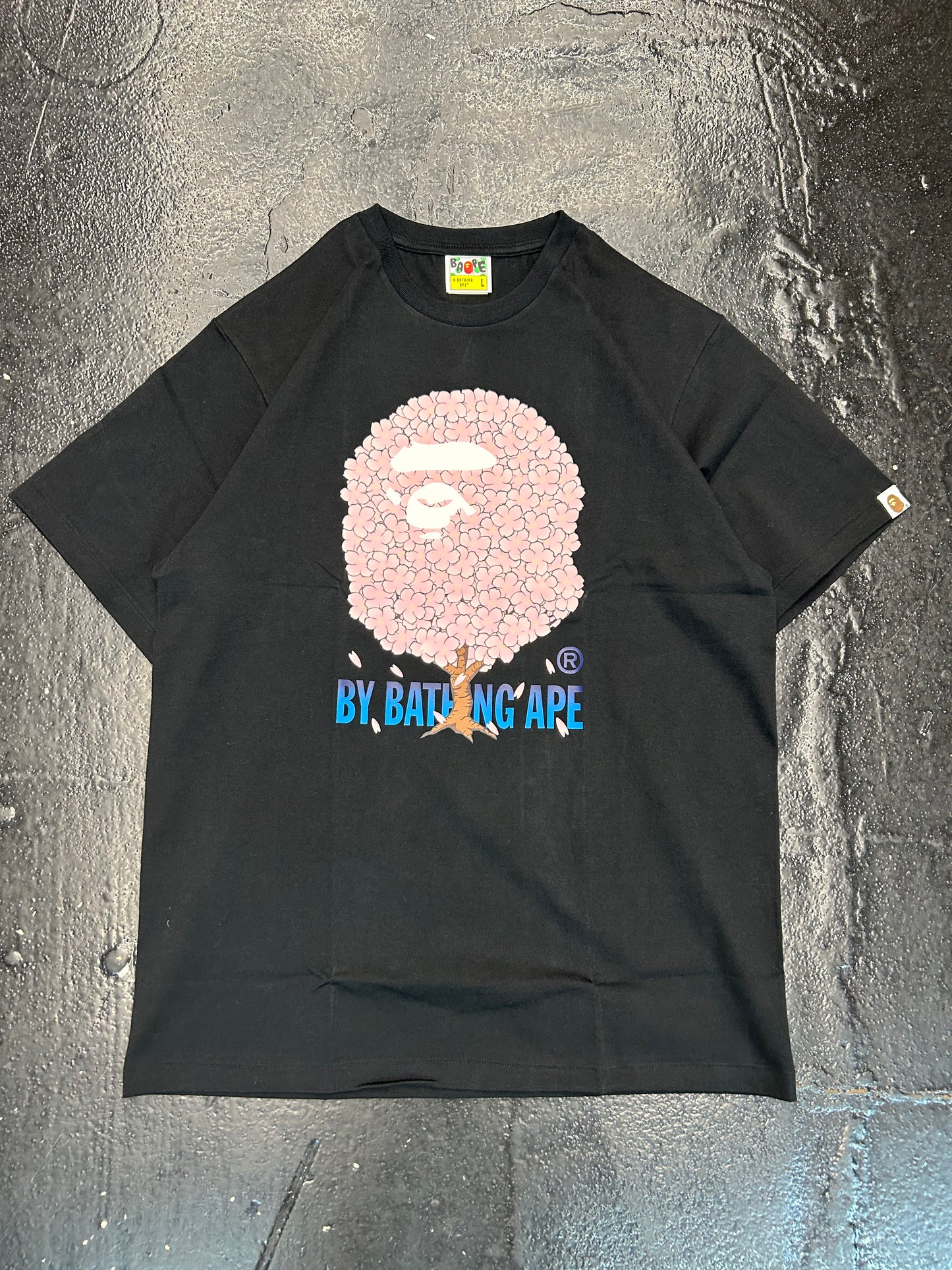BAPE BATHING APE CHERRY BLOSSOM BLACK TEE (BRAND NEW)