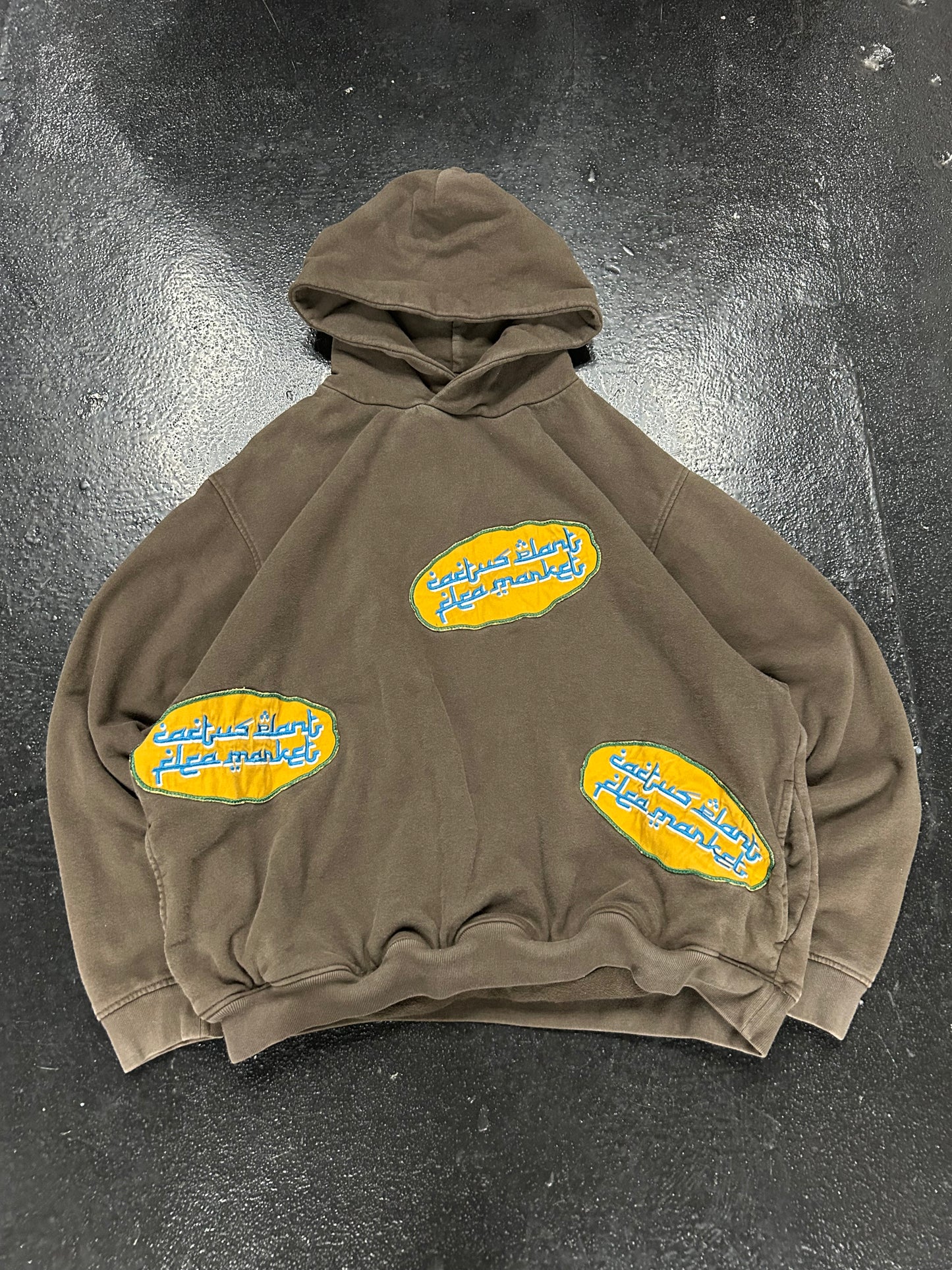 CACTUS PLANT FLEA MARKET BROWN HOODIE (PRE OWNED)