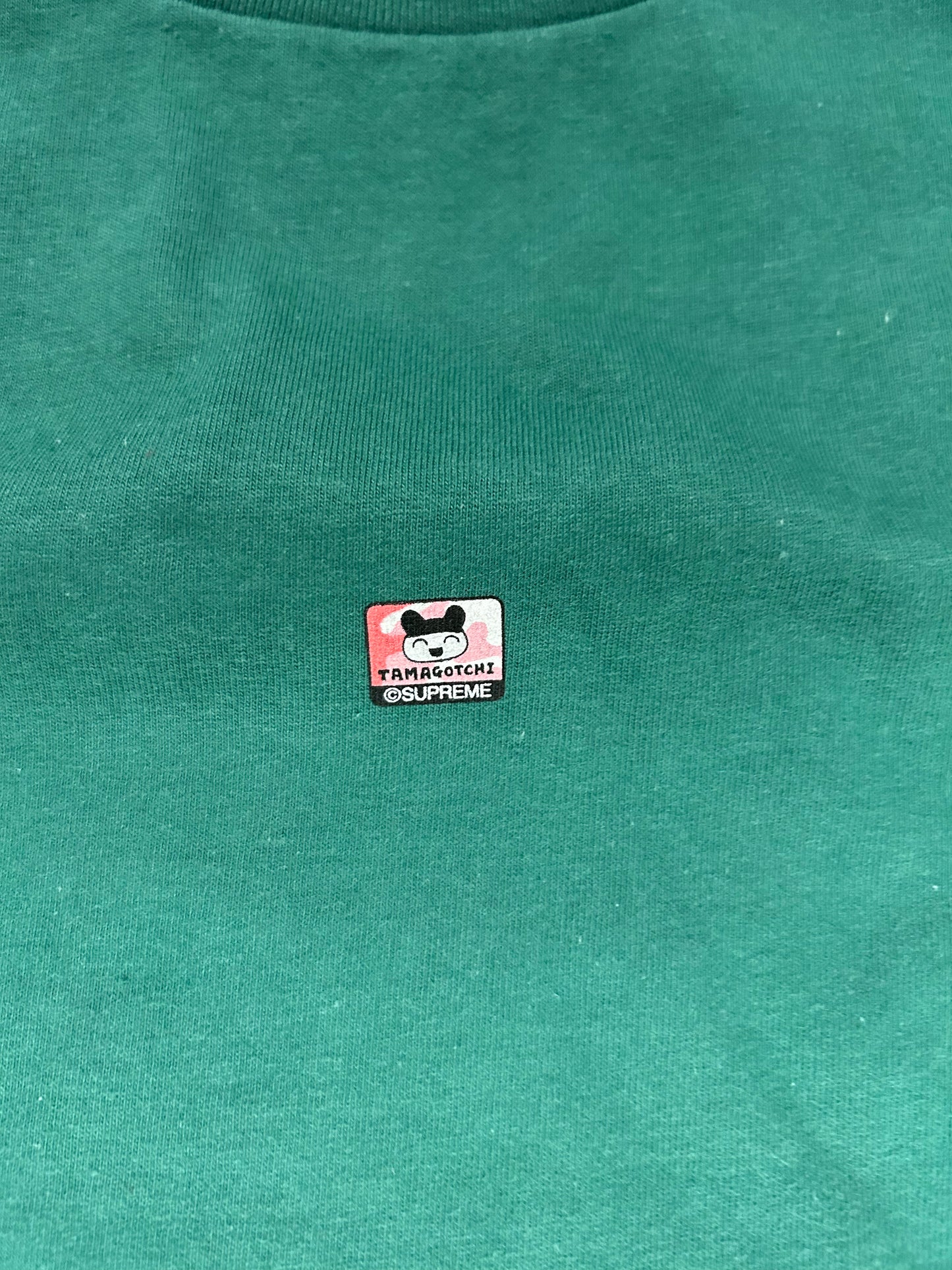 SUPREME X TAMAGOTCHI CENTER HIT GREEN TEE (BRAND NEW)
