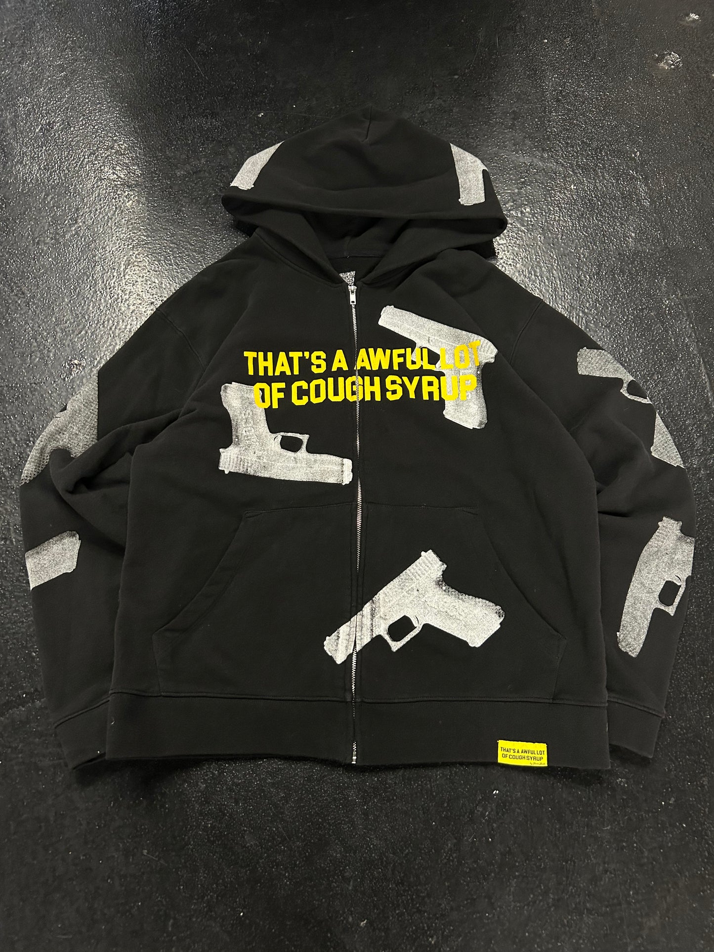 THAT’S A AWFUL LOT OF COUGH SYRUP BLACK GLOCK ZIP UP (PRE-OWNED)