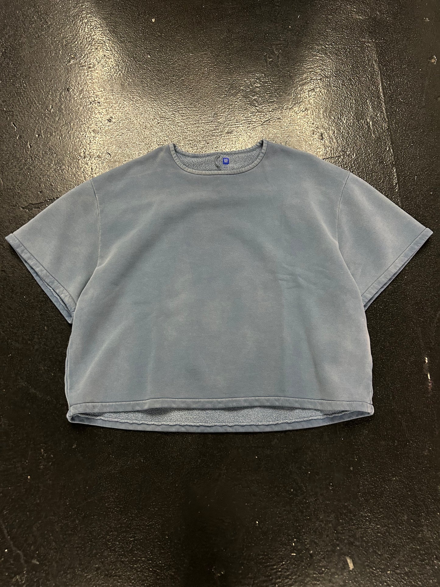 YEEZY GAP OVERSIZED CROPPED FADED BLUE TEE (PREOWNED)