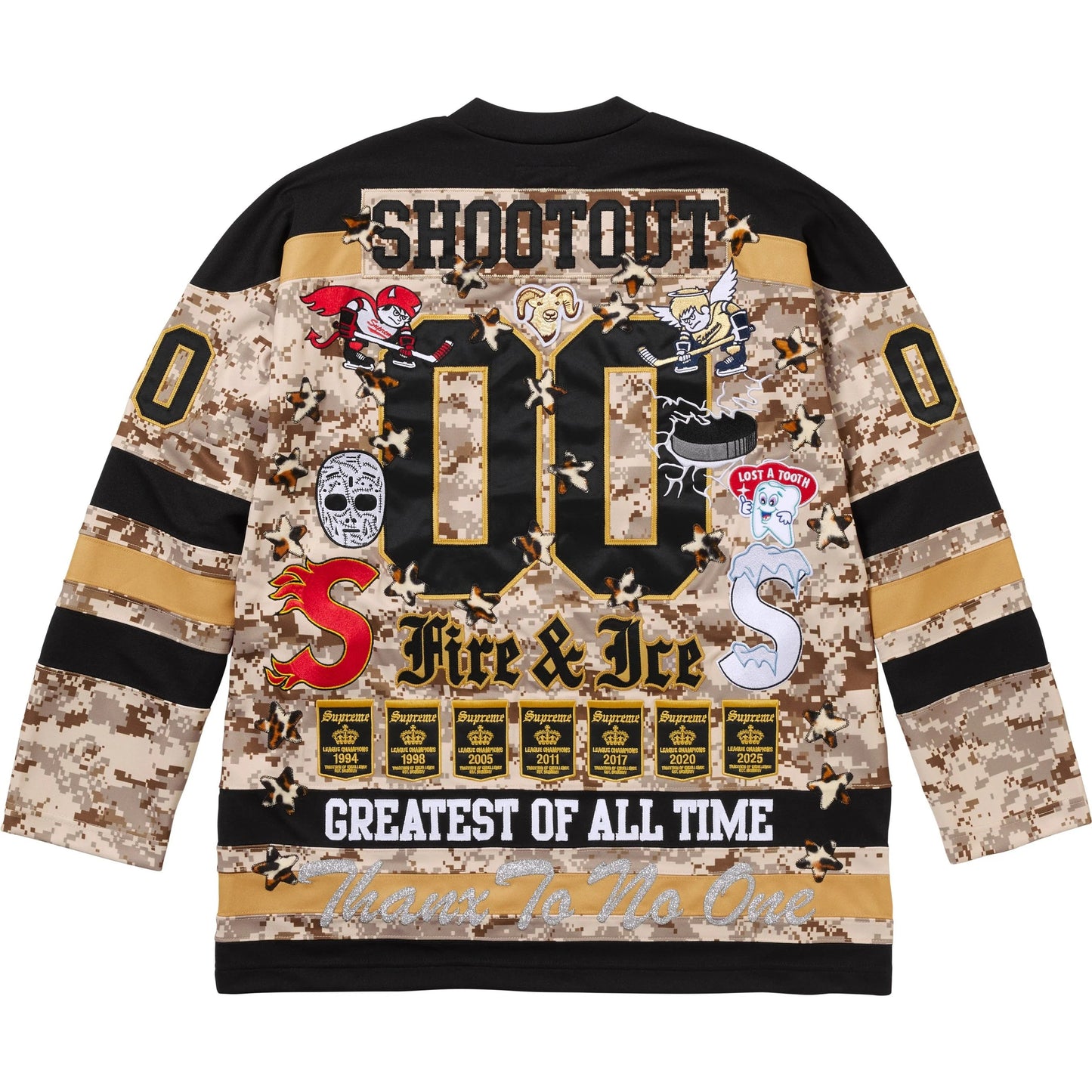 SUPREME FIRE AND ICE CAMO SHOOTOUT JERSEY (BRAND NEW)