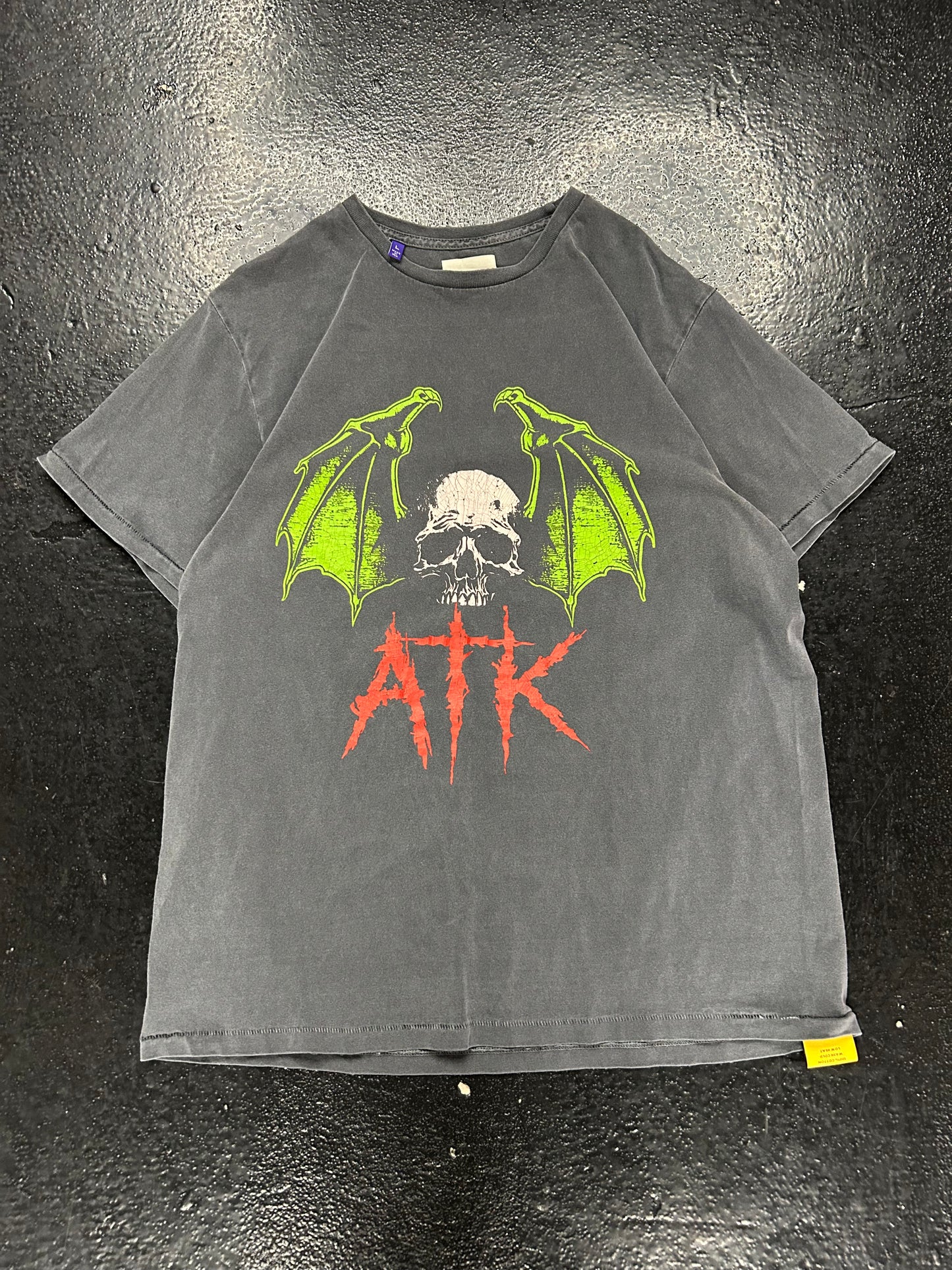 GALLERY DEPT X ART THAT KILLS FADED BLACK TEE (PREOWNED)