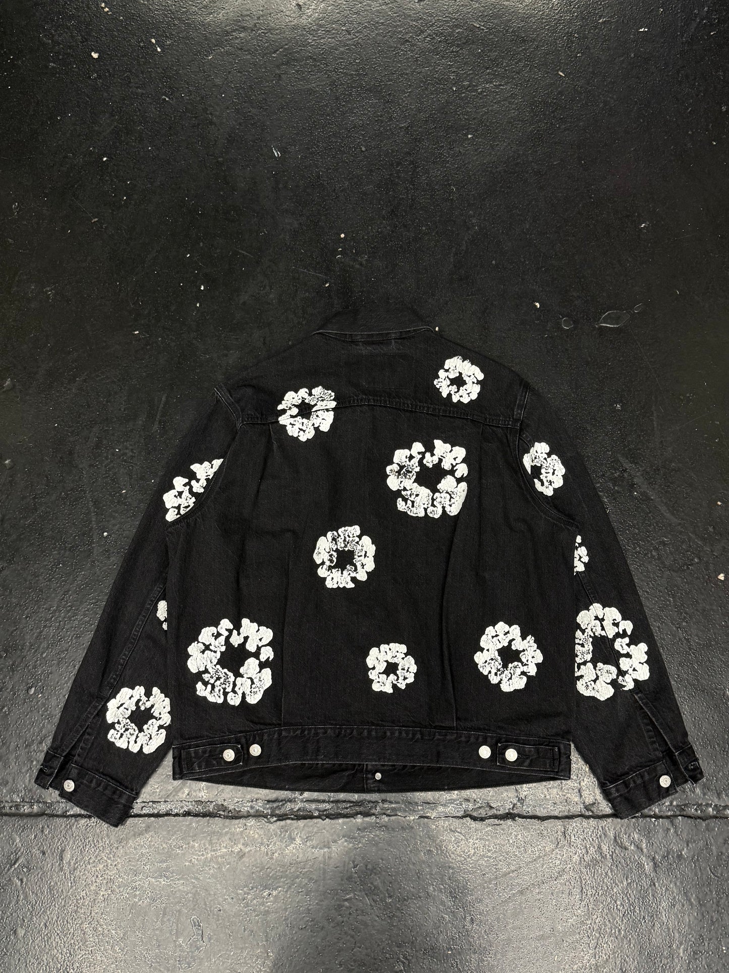 DENIM TEARS BLACK WREATH WORK JACKET (PRE-OWNED)